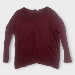 BDG Oversized Vneck long sleeve top